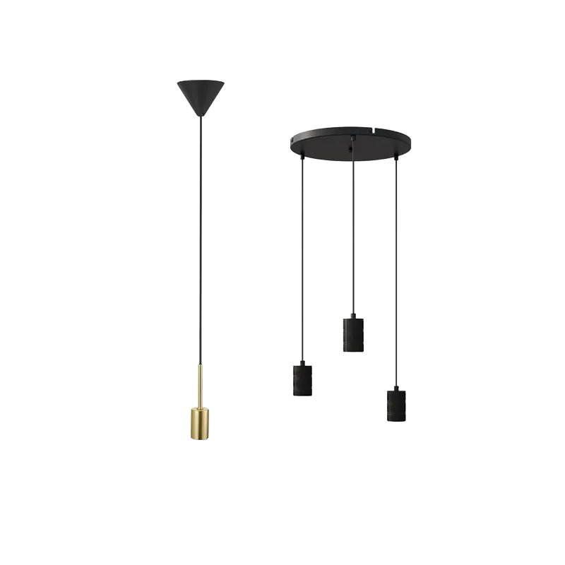 Lampa wisząca bez klosza