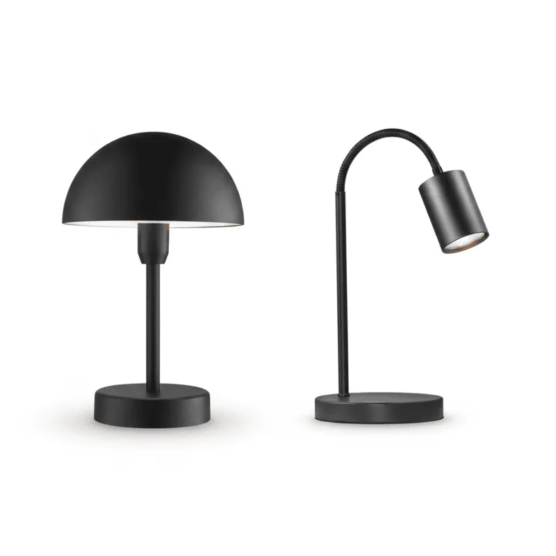 Lampy stołowe | Czarne
