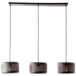 Brilliant Tyas Lampa Wisząca Metal Czarny Złoty | Nadaje Się Do 3x E27