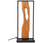 Brilliant Lampa Stołowa Chaumont Aluminium Metal Drewno Czarny 8W 940lm - 830 Ciepła Biel