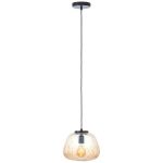 Brilliant Kaizen Lampa Wisząca Szkło Lampa Wisząca Metal Czarny Beige | 250mm - Nadaje Się Do 1x E27
