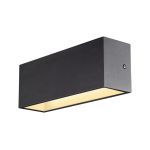 SLV Sitra L Up/Down Światło Ścienne Aluminium Szary 24W 3060lm - 830-840 CCT | Zewnętrzna - IP65
