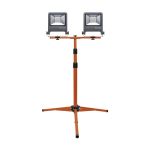 Ledvance LED Iluminacja lampa robocza statyw Ciemny Szary 2X50W 9000lm 120D - 840 Zimna Biel | IP65 - Symetryczny