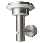 Ledvance LED Światło ścienne Endura styl Dwojako Circle Steel 6W 400lm - 830 Ciepła Biel | Solar - Czujnik ruchu i światła 