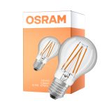 Osram Led Star Classic LED E27 Gruszka Włókno Przezroczysty 4.9W 470lm - 827 Bardzo Ciepła Biel | Czujnik Światła