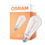 Osram Vintage 1906 LED E27 Edison Włókno Przezroczysty 7.2W 806lm - 927 Bardzo Ciepła Biel | Najlepsze Renderowanie Kolorów - Ściemnianie - Zamienne 60W