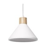 Ledvance Decor Tynk/Stal/Drewno Lampa Wisząca Valkoinen | Nadaje Się Do E27