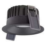 Ledvance LED Spot Fix Aluminium Czarny 8W 640lm 36D - 927 Bardzo Ciepła Biel | Aukko 68mm - IP44 - Najlepsze renderowanie kolorów - Ściemnianie