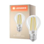 Ledvance Włókno LED E27 Gruszka Przezroczysty 5W 1055lm - 830 Ciepła Biel | Zamienne 75W