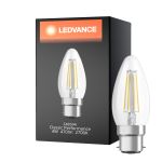 Ledvance Classic Performance LED Żarówka B22d świeca Włókno Przezroczysty 4W 470lm - 827 Bardzo Ciepła Biel | Zamienne 40W