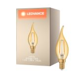 Ledvance Vintage 1906 LED E14 świeca Złoty 1.5W 120lm - 824 Bardzo Ciepła Biel | Zamienne 15W