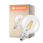 Ledvance Classic LED Globe E27 Globe Włókno Przezroczysty 3.8W 806lm - 827 Bardzo Ciepła Biel | Zamienne 60W