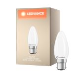 Ledvance Classic LED B22 Świeca Matowy 3.4W 470lm - 827 Bardzo Ciepła Biel | Zamienne 40W