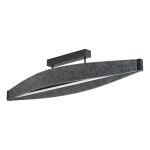Ledvance Decor Flat Felt Lampa sufitowa Szary 23W 800lm - 830 Ciepła Biel