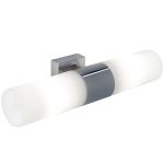 Nordlux Tangens Światło Ścienne Szkło i Metal Chrome | IP44 - Nadaje Się Do 2x E14