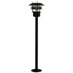 Nordlux Vejers Lampa na postumencie Metal i Szkło Czarny | IP54 - Nadaje Się Do E27