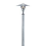 Nordlux Vejers 2M Lampa na postumencie Stal Ocynkowana i Szkło Szary | IP54 - Nadaje Się Do E27