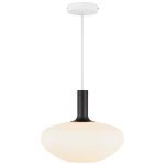 Nordlux Alton Lampa Wisząca Szkło Czarny | Nadaje Się Do E27