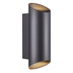 Nordlux Nico Światło Ścienne Aluminium Czarny Up & Down | IP54 - Nadaje Się Do 2x GU10