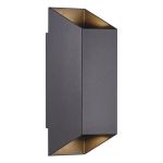 Nordlux Nico Światło Ścienne Aluminium Czarny Up & Down | IP54 - Nadaje Się Do 2x GU10