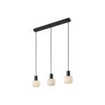Nordlux Milford Mini 3-Rail Lampa Wisząca Szkło Czarny | Nadaje Się Do 3x E14