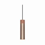 Nordlux Tilo Lampa Wisząca Metal i Drewno Mosiądz | 60mm - Nadaje Się Do GU10