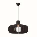Nordlux Hazo 65 Lampa Wisząca Drewno Czarny | Nadaje Się Do 1x E27