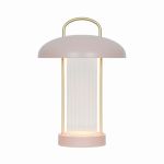 Nordlux Lampa Stołowa Mirano Metal i Szkło Różwoy  3W 150lm - 830 Ciepła Biel | 3-Stopniowy Ściemnianie