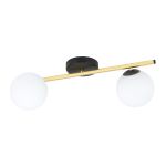 Emibig Lampa sufitowa Splendi Stal Czarny | Nadaje Się Do 2x E14 - Max 10W