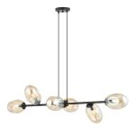 Emibig Lampa Wisząca Pandora Stal Czarny | Nadaje Się Do 6x E14 - Max 10W
