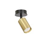 Emibig Lampa sufitowa Zen Stal Czarny | Nadaje Się Do 1x GU10 - Max 10W