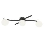 Emibig Lampa sufitowa Opus Stal Czarny | Nadaje Się Do 3x E14 - Max 10W