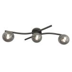 Emibig Lampa sufitowa Opus Stal Czarny | Nadaje Się Do 3x E14 - Max 10W