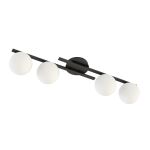 Emibig Lampa sufitowa Kairo Stal Czarny | Nadaje Się Do 4x E14 - Max 10W