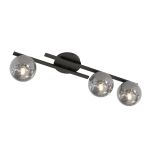 Emibig Lampa sufitowa Kairo Stal Czarny | Nadaje Się Do 3x E14 - Max 10W