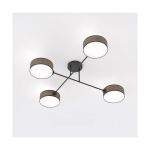 Emibig Lampa sufitowa Maga Stal Brązowy | Nadaje Się Do 4x E14 - Max 10W