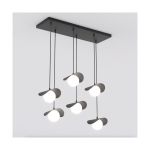 Emibig Lampa Wisząca Ritual Stal Czarny | Nadaje Się Do 6x G9 - Max 8W