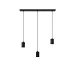 Calex Retro Lampa Wisząca Cordset Prostokątny Metal Czarny  |incl. kabel 2 Metr - Nadaje Się Do 3xE27