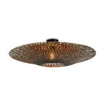 Good&Mojo Lampa sufitowa Bali Bambus Czarny L | Nadaje Się Do 1x E27 