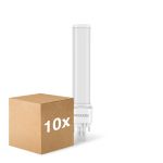 Opakowanie 10x Noxion Lucent PL-C LED 7.4W - 840 Zimna Biel | 2-Piny - Zamienne 26W