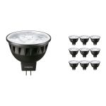 Opakowanie 10x Philips Master LED Spot GU5.3 MR16 6.7W 410lm 10D - 927 Bardzo Ciepła Biel | Najlepsze renderowanie kolorów - Ściemnianie - Zamienne 35W