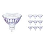 Opakowanie 10x Philips Master Value LED Spot GU5.3 MR16 7.5W 660lm 36D - 940 Zimna Biel | Najlepsze renderowanie kolorów - Ściemnianie - Zamienne 50W