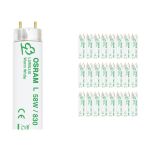Opakowanie 25x Osram T8 Lumilux 58W - 830 Ciepła Biel | 150cm