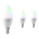Opakowanie 3x Calex Smart Tuya Wifi E14 świeca 5W 470lm - 822-840 Przestrajalny Valkoinen | RGBW - Ściemnianie - Zamienne 40W