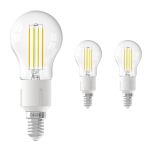 Opakowanie 3x Calex Smart Tuya Wifi E14 Piłka 4.5W 450lm - 818-830 Przestrajalny Valkoinen | Ściemnianie - Zamienne 40W 