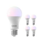 Opakowanie 5x Calex Smart Tuya Wifi E27 Gruszka 8.5W 806lm - 822-840 Przestrajalny Valkoinen | RGBW - Ściemnianie - Zamienne 60W