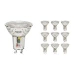 Opakowanie 10x Noxion LED Spot GU10 PAR16 4.8W 450lm 36D - 827 Bardzo Ciepła Biel | Zamienne 65W