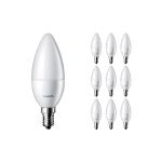 Opakowanie 10x Philips Corepro LED Świeca E14 Matowy 2.8W 250lm - 827 Bardzo Ciepła Biel | Zamienne 25W