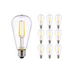 Opakowanie 10x Noxion Lucent LED E27 Gruszka Włókno Przezroczysty 4W 470lm - 827 Bardzo Ciepła Biel | Zamienne 40W