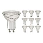 Opakowanie 10x Noxion LED Spot GU10 PAR16 4W 345lm 36D - 830 Ciepła Biel | Ściemnianie - Zamienne 50W